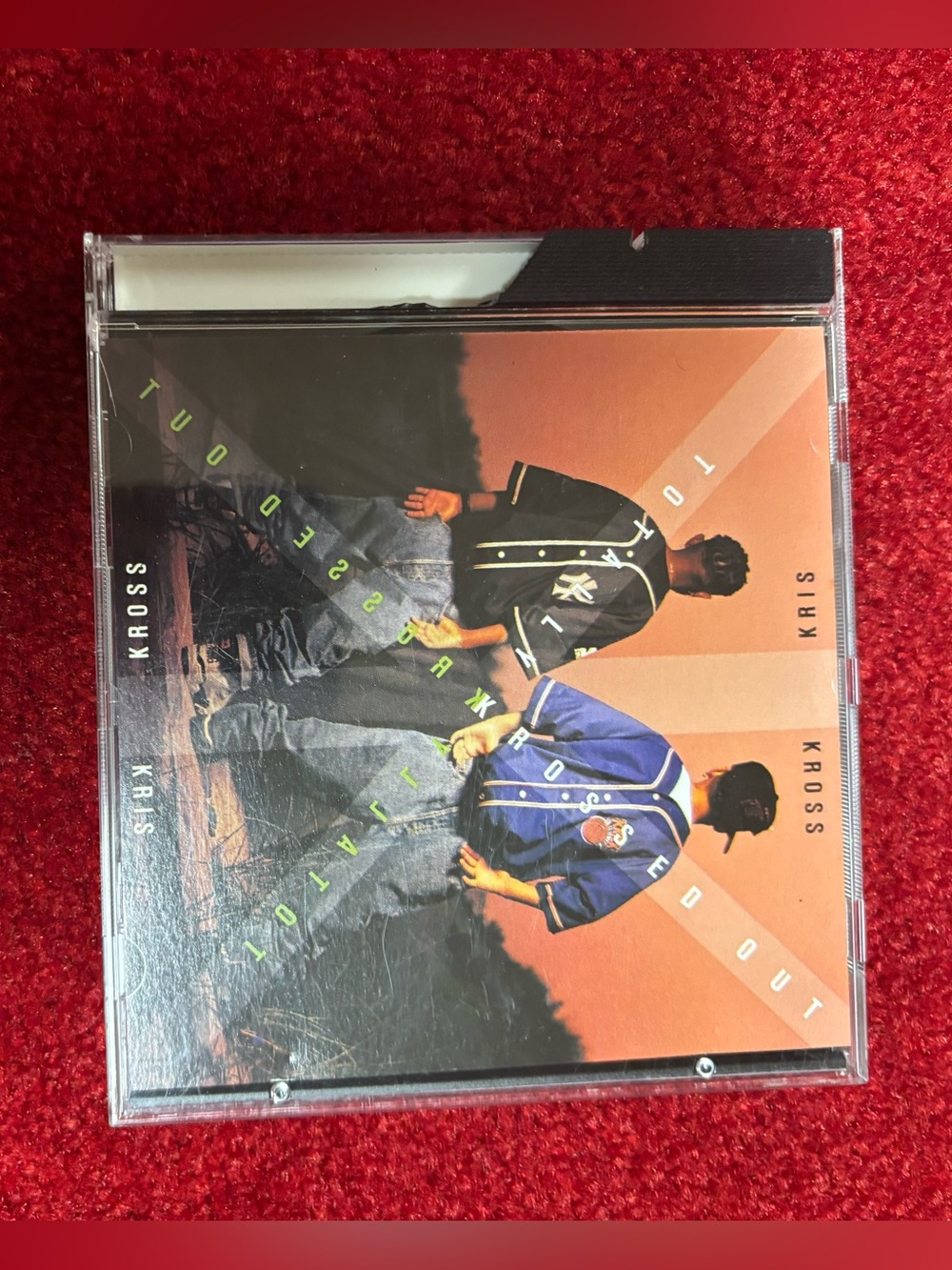 Kris Kross 'Totally Krossed Out' Cassette/CD Cover - Red and Orange